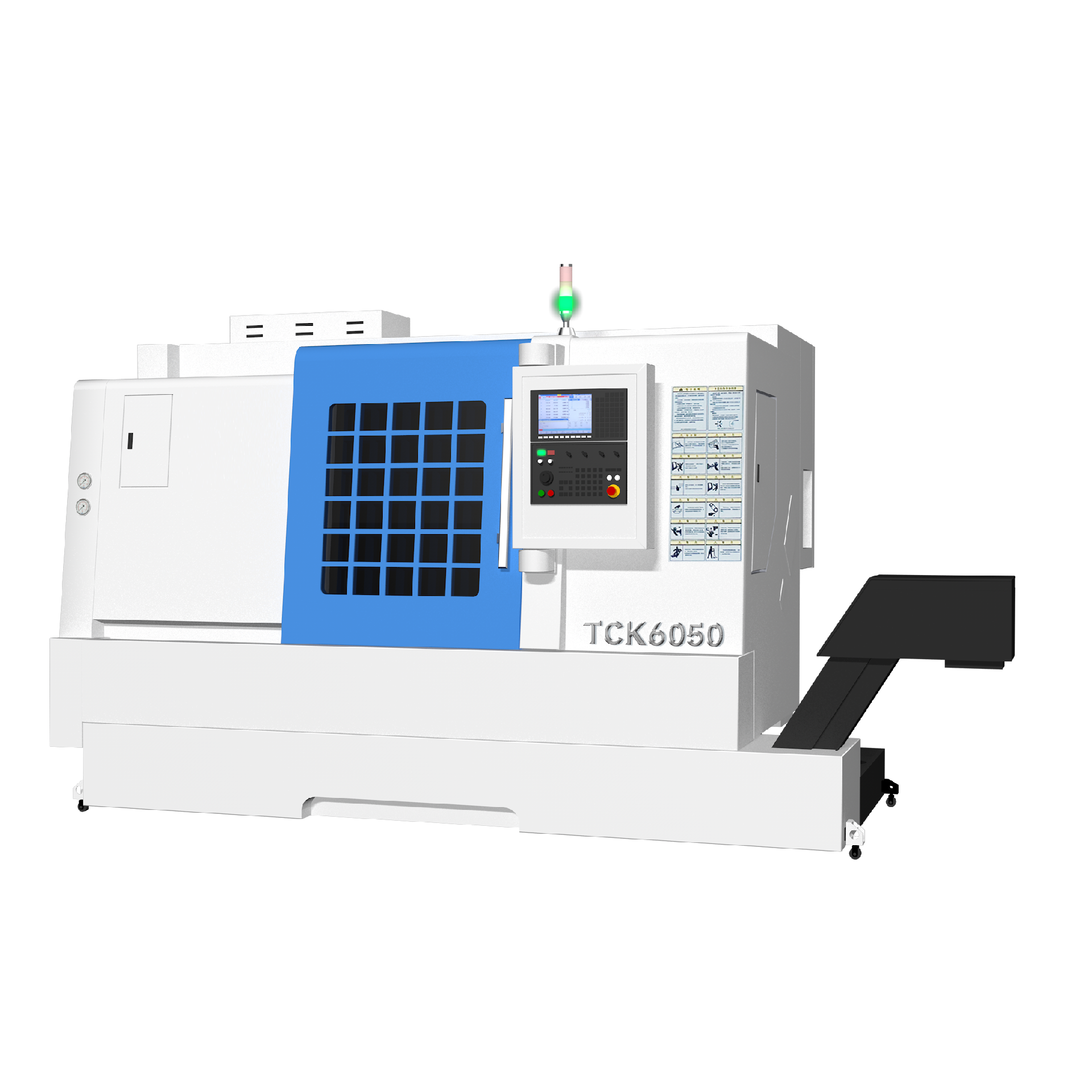 Токарный станок с наклонной станиной TCK6050