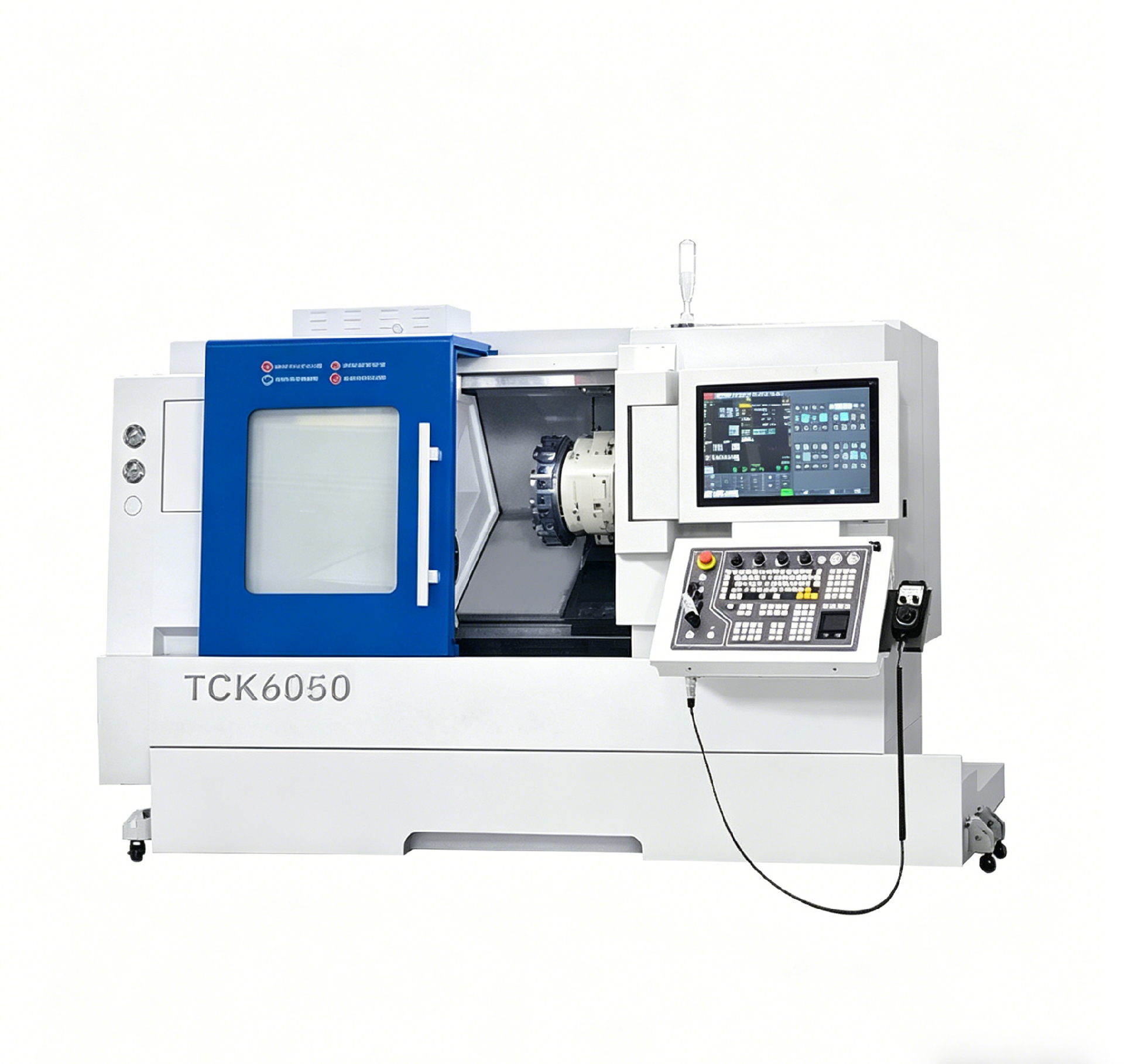 Токарный станок с наклонной станиной TCK6050
